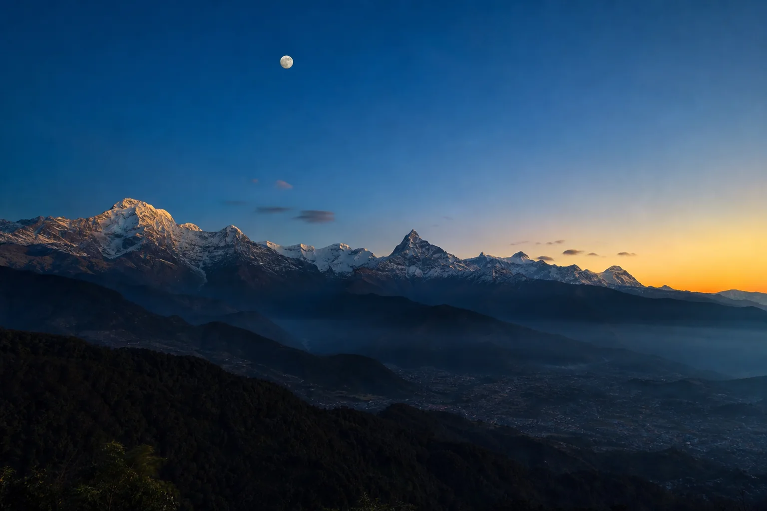 Illustrative route view for Full-Moon Annapurna Sunrise Finale